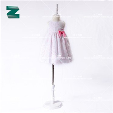 Платье принцессы для детей с контрастным цветным принтом из фольги с помпоном